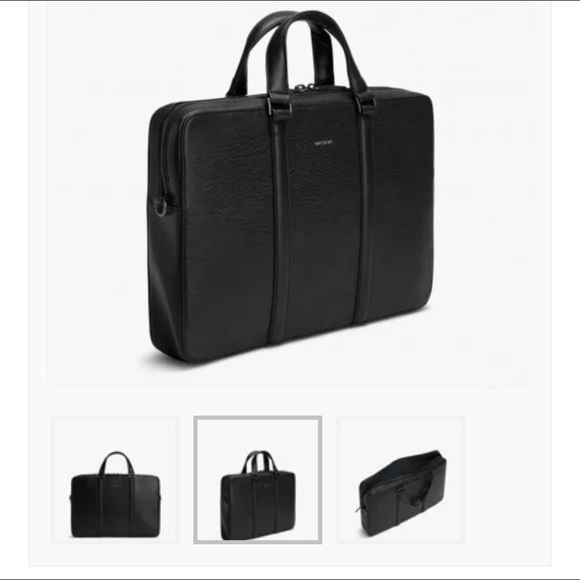 MATT & NAT Harman Vegan Briefcase Black - Picture 2 of 8